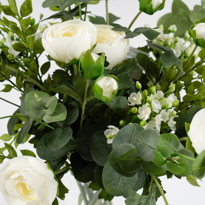 55cm Artificial Ranunculus Arrangement in Vase